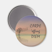 Inspirerend Quote CARPE DIEM Sjabloon Magnet (Voorkant / Achterkant)