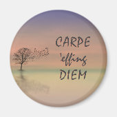 Inspirerend Quote CARPE DIEM Sjabloon Magnet (Voorkant)
