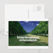 Inspirerend quote - Chinees spreekwoord Briefkaart (Voorkant / Achterkant)