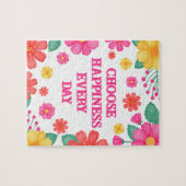 Inspirerend quote Creëer uw eigen bloem Legpuzzel (Horizontaal)