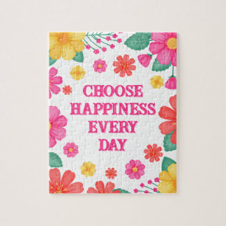 Inspirerend quote Creëer uw eigen bloem Legpuzzel