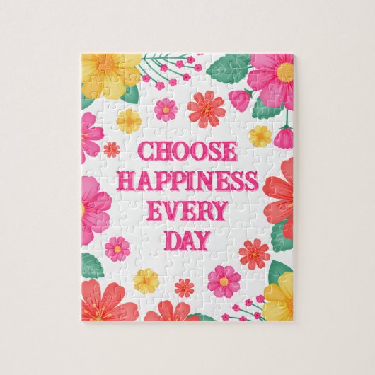 Inspirerend quote Creëer uw eigen bloem Legpuzzel (Verticaal)