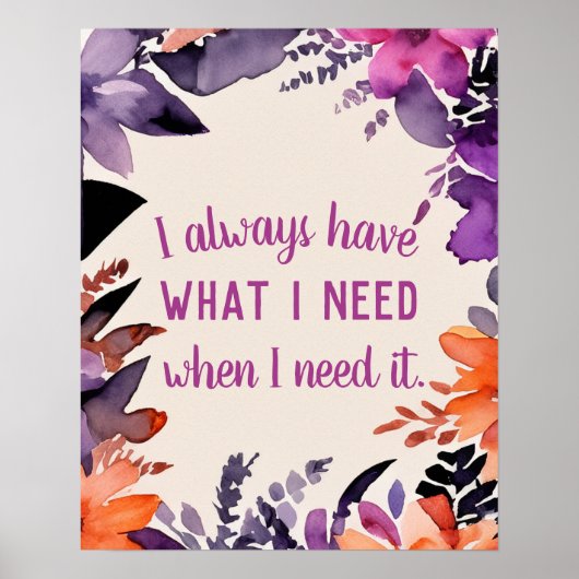 Inspirerend quote Dankbaarheid Magisch Motivatie Poster (Voorkant)