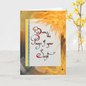 Inspirerend quote De pagina's van uw script brande Kaart (Gele Bloem)