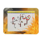 Inspirerend quote De pagina's van uw script brande Magneet (Horizontaal)