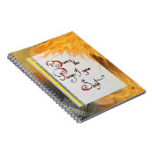 Inspirerend quote De pagina's van uw script brande Notitieboek (Rechterzijde)