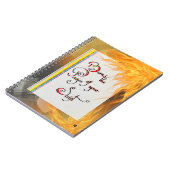 Inspirerend quote De pagina's van uw script brande Notitieboek (Linkerzijde)