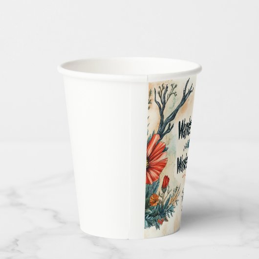 Inspirerend quote: Dwaal vaak, verwonder je altijd Papieren Bekers (Rechts)