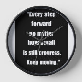 inspirerend quote: Elke stap voorwaarts is vooruit (Voorkant)