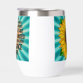 Inspirerend Quote en Hand getrokken Zonnebloem (Rechts)