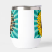 Inspirerend Quote en Hand getrokken Zonnebloem (Links)