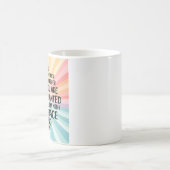 Inspirerend Quote en Hand getrokken Zonnebloem Koffiemok (Center)