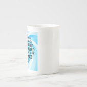 Inspirerend Quote en Hand getrokken Zonnebloem Porselein Kop (Voorkant)