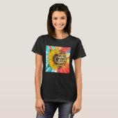 Inspirerend Quote en Hand getrokken Zonnebloem T-shirt (Voorkant volledig)