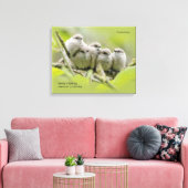 Inspirerend Quote Familie van vijf zangvogels Canvas Afdruk (Insitu (Woonkamer))