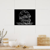 Inspirerend Quote Football Inspire Team Poster (Keuken)