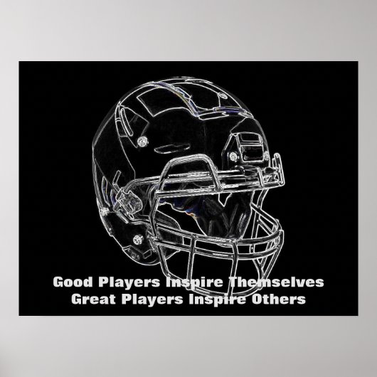Inspirerend Quote Football Inspire Team Poster (Voorkant)