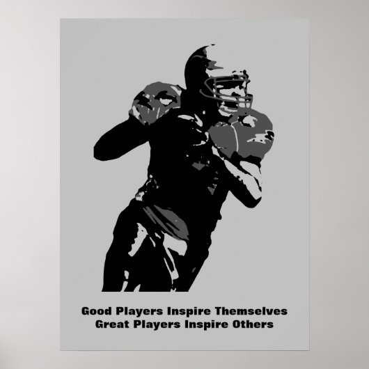 Inspirerend Quote Football Inspire Team Poster (Voorkant)