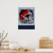 Inspirerend Quote Football Inspire Team Poster (Keuken)