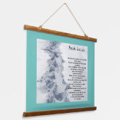 Inspirerend Quote Fresh Tracks Hangend Wandkleed (Gebogen)