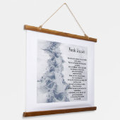 Inspirerend Quote Fresh Tracks Hangend Wandkleed (Gebogen)