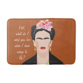 Inspirerend quote Frida Kahlo Illustratie Vrouwen Badmat (Voorkant)