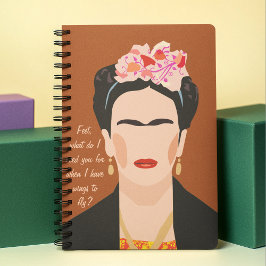 Inspirerend quote Frida Kahlo Illustratie Vrouwen Planner