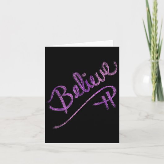 Inspirerend quote Geloof Script Graphic Design Kaart (Voorkant)