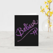 Inspirerend quote Geloof Script Graphic Design Kaart (Gele Bloem)