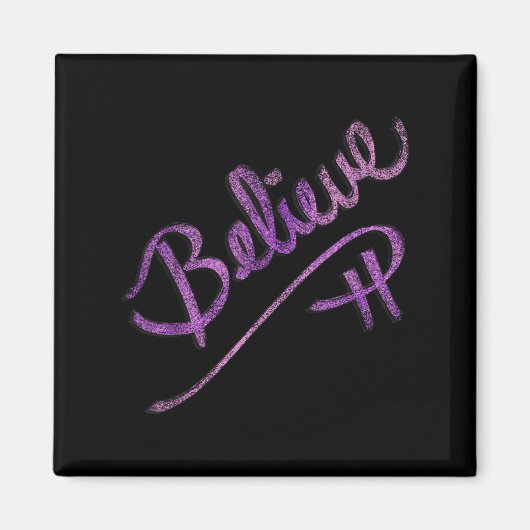 Inspirerend quote Geloof Script Graphic Design Magneet (Voorkant)