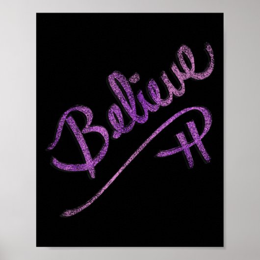 Inspirerend quote Geloof Script Graphic Design Poster (Voorkant)