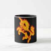 Inspirerend quote geloof vuur eenhoorn vlammen mok (Midden)