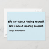 Inspirerend quote - George Bernard Shaw Briefkaart (Voorkant / Achterkant)