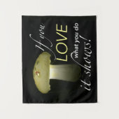 Inspirerend Quote Glowing Solar Lawn Mushroom Wandkleed (Voorkant)