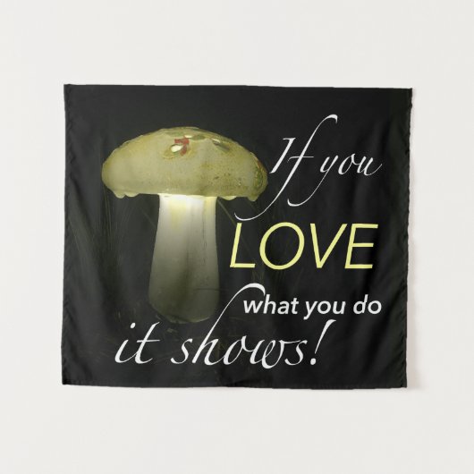 Inspirerend Quote Glowing Solar Lawn Mushroom Wandkleed (Voorkant (horizontaal))