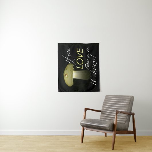 Inspirerend Quote Glowing Solar Lawn Mushroom Wandkleed (In situ)