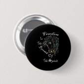 Inspirerend Quote Graphic Design Vrouwen Gift Hors Ronde Button 5,7 Cm (Voorkant /achterkant)