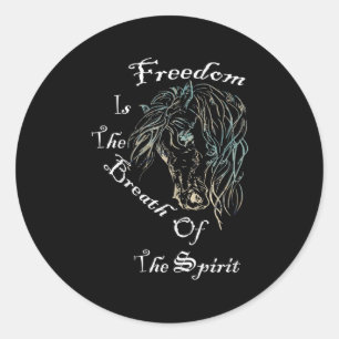 Inspirerend Quote Graphic Design Vrouwen Gift Hors Ronde Sticker