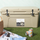 Inspirerend Quote Grijze Wolf Mountain Dier Sticker (Koeler)