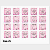 Inspirerend Quote Grote Dag Roze Rose Stickers (Vel)