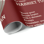  Inspirerend Quote HARRIET TUBMAN Cadeaupapier (Rol Hoek)