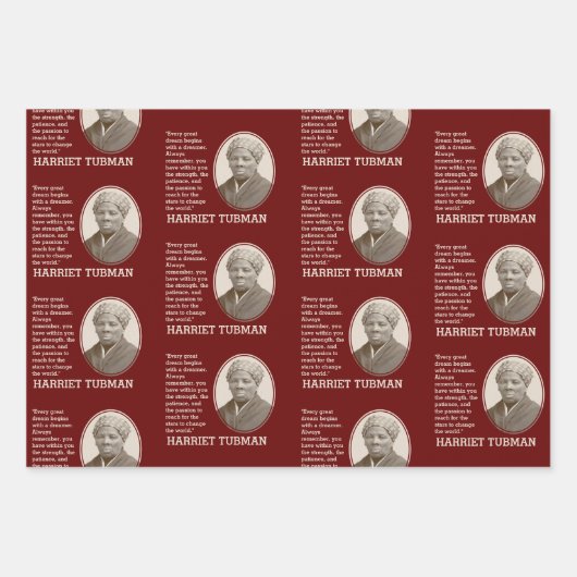  Inspirerend Quote HARRIET TUBMAN Inpakpapier Vel (Voorkant)