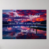 Inspirerend quote: Helen Keller Poster (Voorkant)