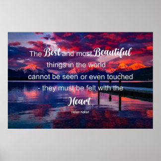 Inspirerend quote: Helen Keller Poster