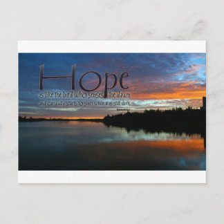 Inspirerend quote -- Hoop Briefkaart