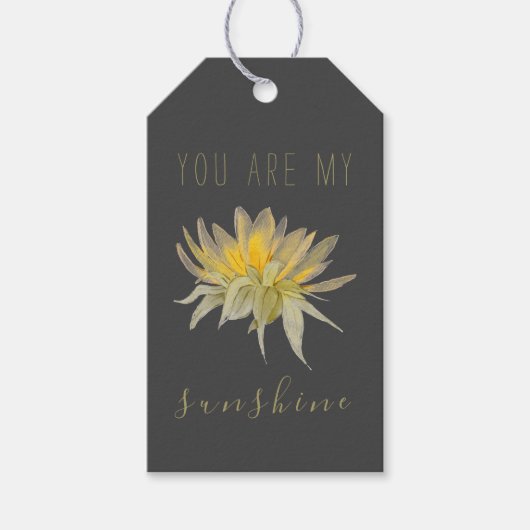 Inspirerend quote Jij bent mijn Zonneschijn Zonneb Cadeaulabel (Voorkant)