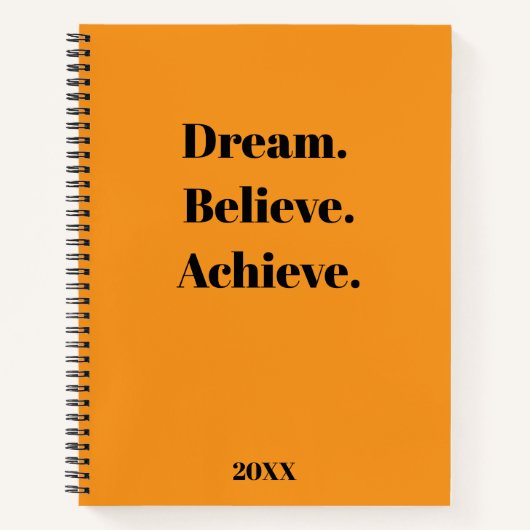 Inspirerend Quote Journal & Planner Ontwerp Notitieboek (Voorkant)