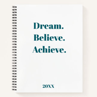 Inspirerend Quote Journal & Planner Ontwerp Notitieboek