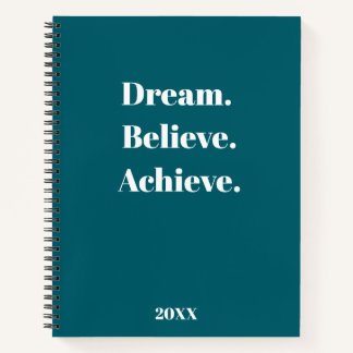 Inspirerend Quote Journal & Planner Ontwerp Notitieboek