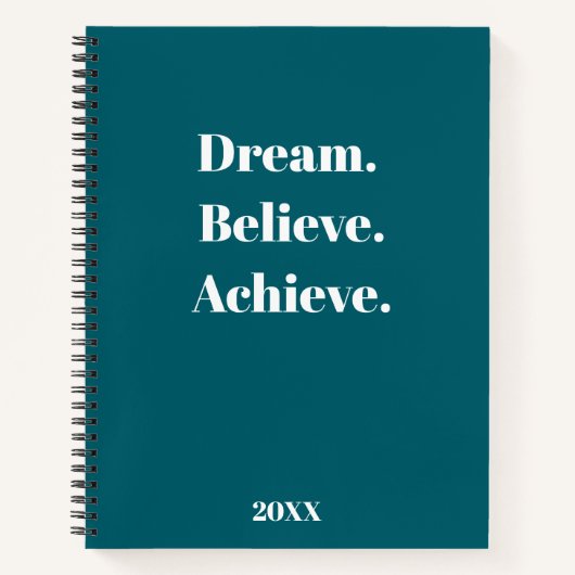 Inspirerend Quote Journal & Planner Ontwerp Notitieboek (Voorkant)